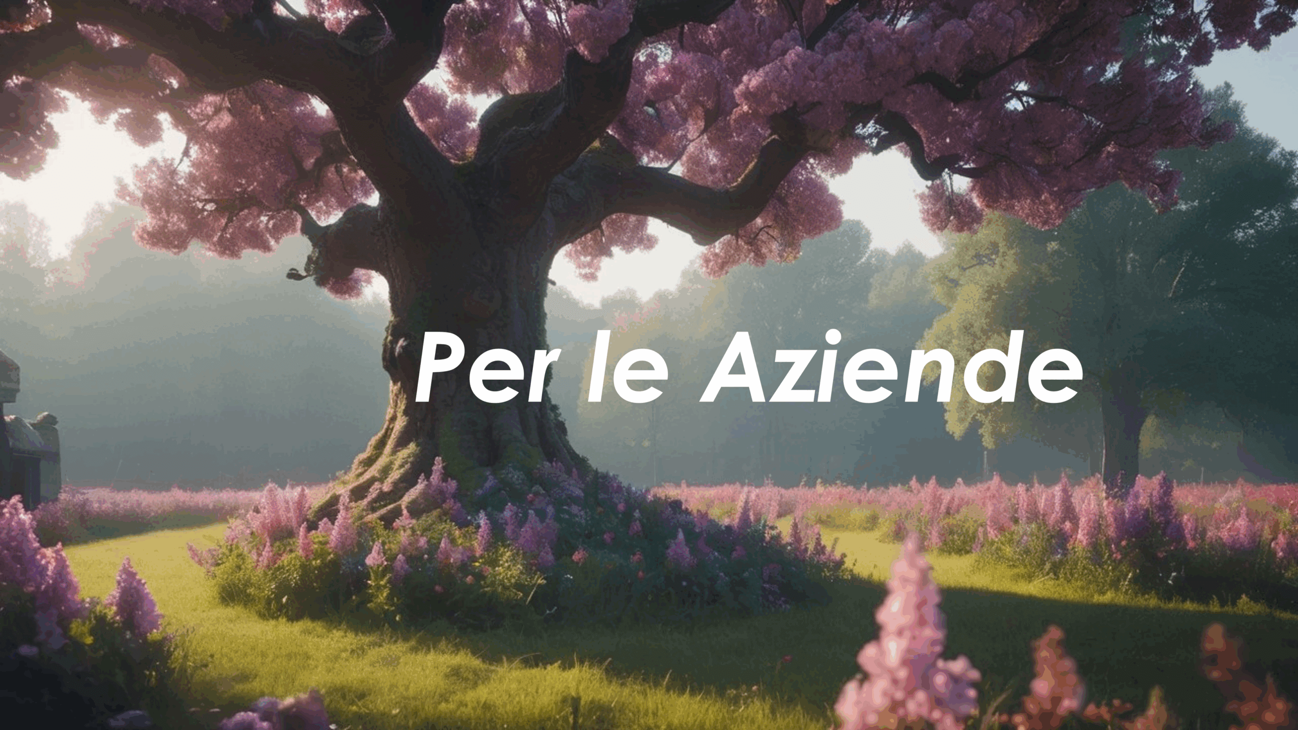Albero simbolo Albero simbolo di flowers and oaks con scritta per le aziende